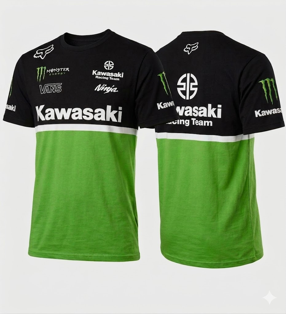 Kawasaki Racing Team T-Shirt All Size S-5XL