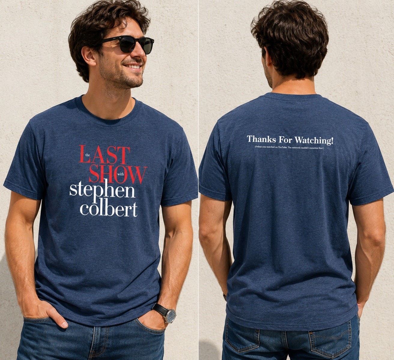 The Last Show Stephen Colbert Shirt TV Show Farewell Tee Front Back Shirt gallery
