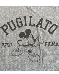 Dolce & Gabbana Disney Mickey Mouse Pugilato Boxing T-Shirt Grey Size: 46