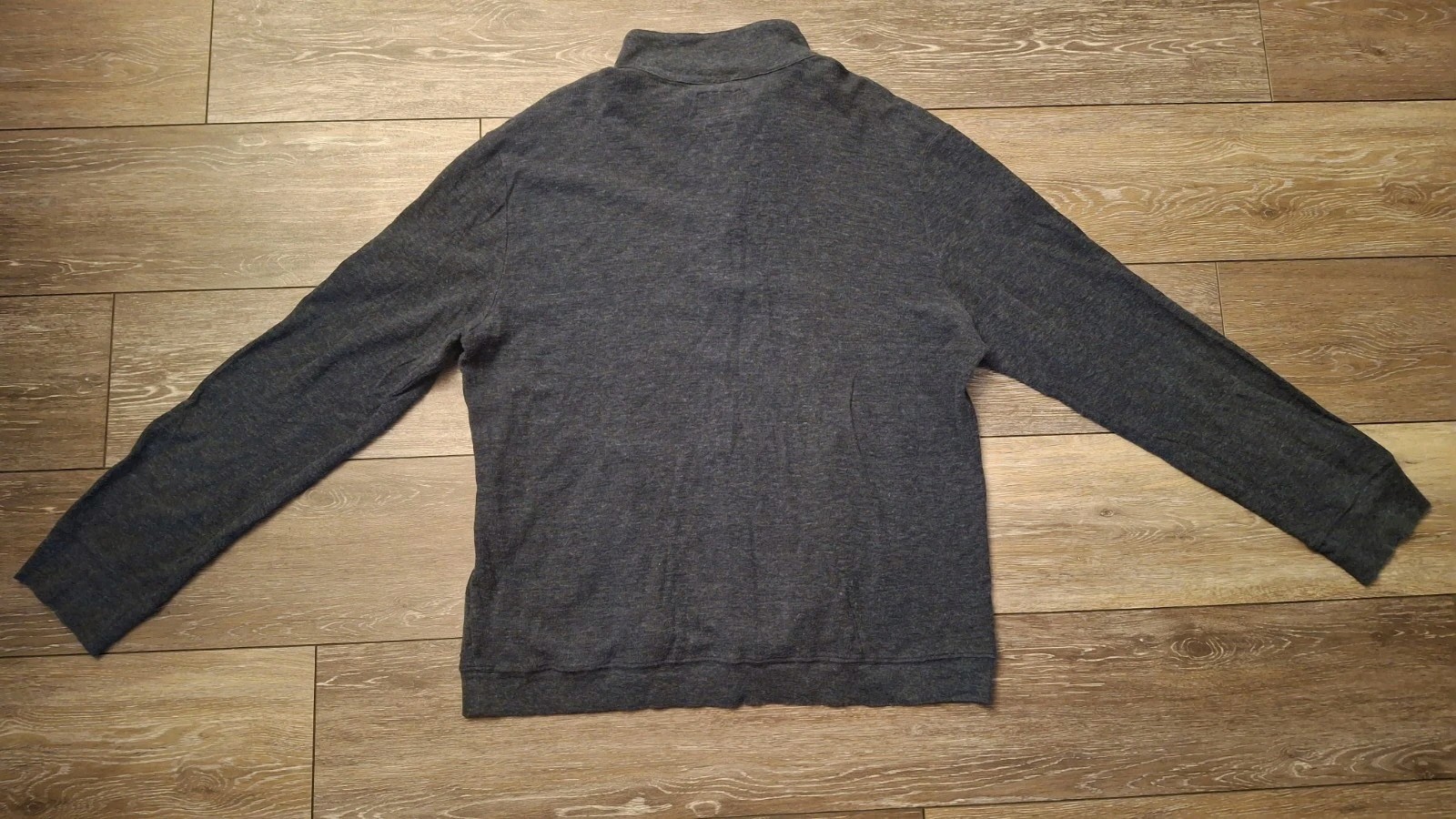 Grayers Athletics Mens XXL Henley Shirt Gray Cotton Nylon Blend Long Sleeve 2XL gallery