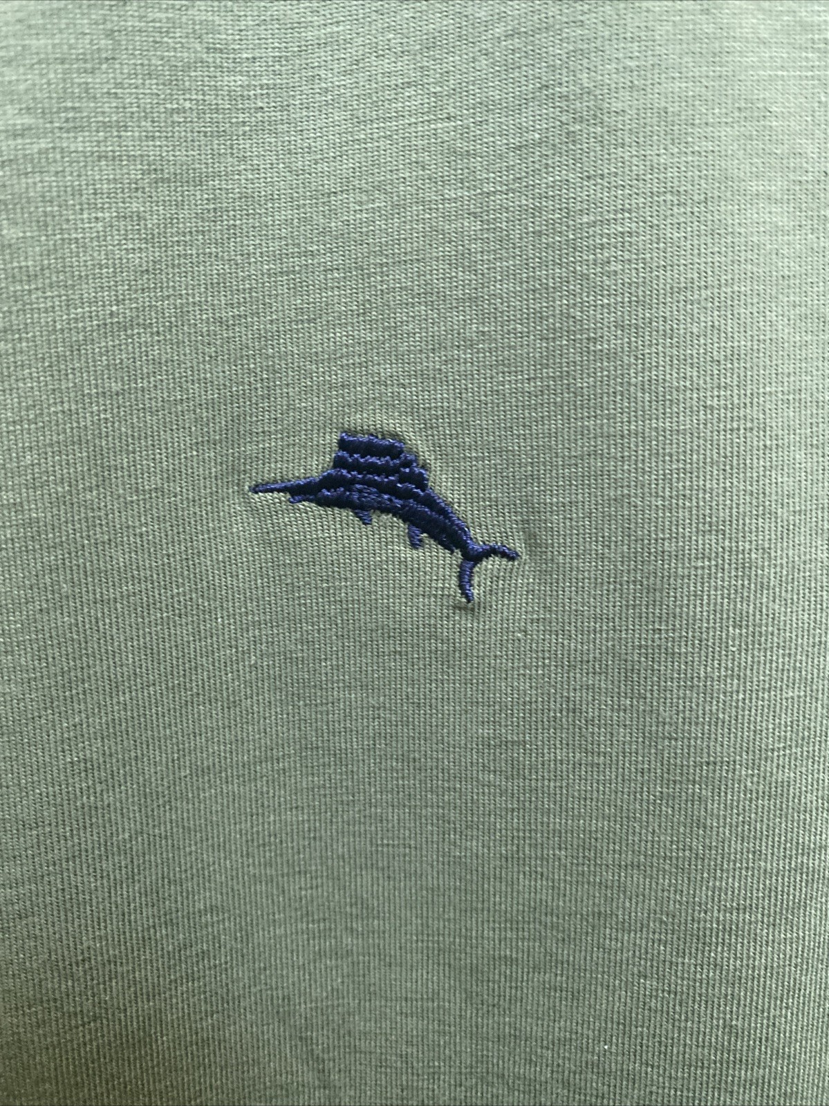 NEW Tommy Bahama Green Crew Neck T-Shirt Cotton Spandex NWT $36 Large DK Olive gallery