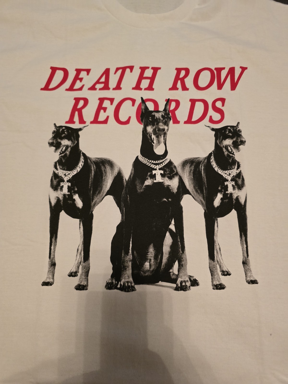 Death Row Records "Dobermans" size XL T-shirt White/Red gallery