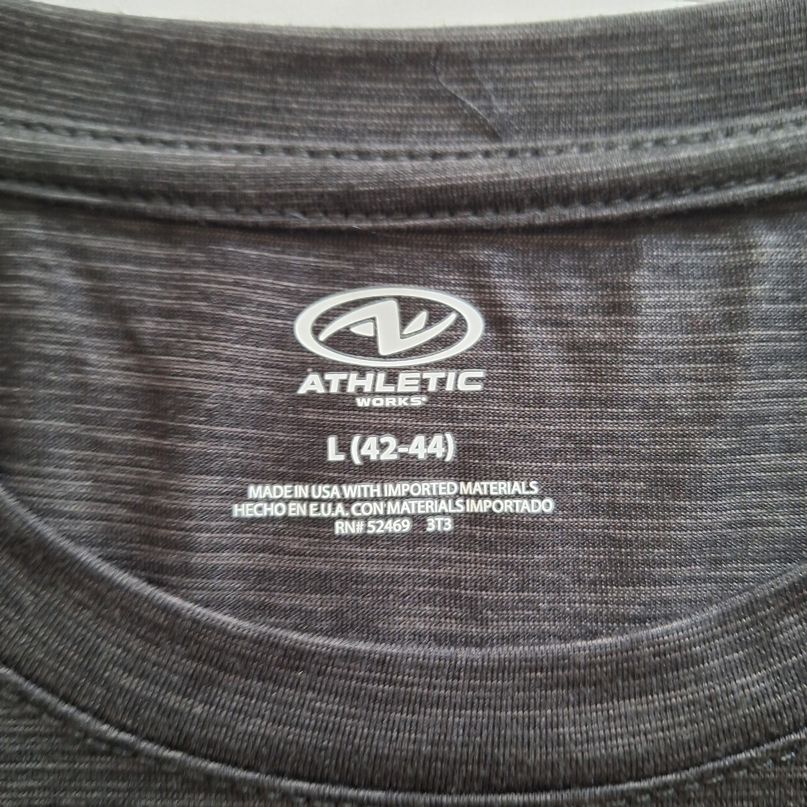 NWT Athletic Works Dri Works Dark Grey Men's T-Shirt L(42-44) gallery