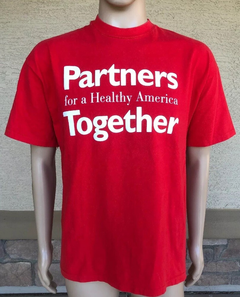 Vintage 90s Partners For A Healthy America T Shirt The Ohio State Hanes USA XL