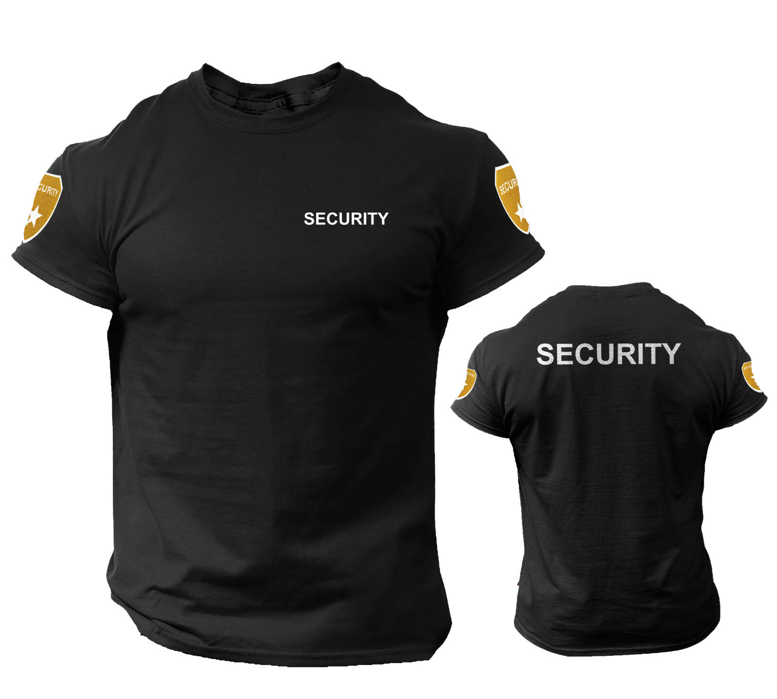 Security T Shirt Event Staff Office Double Sided Badge Front/Back gallery