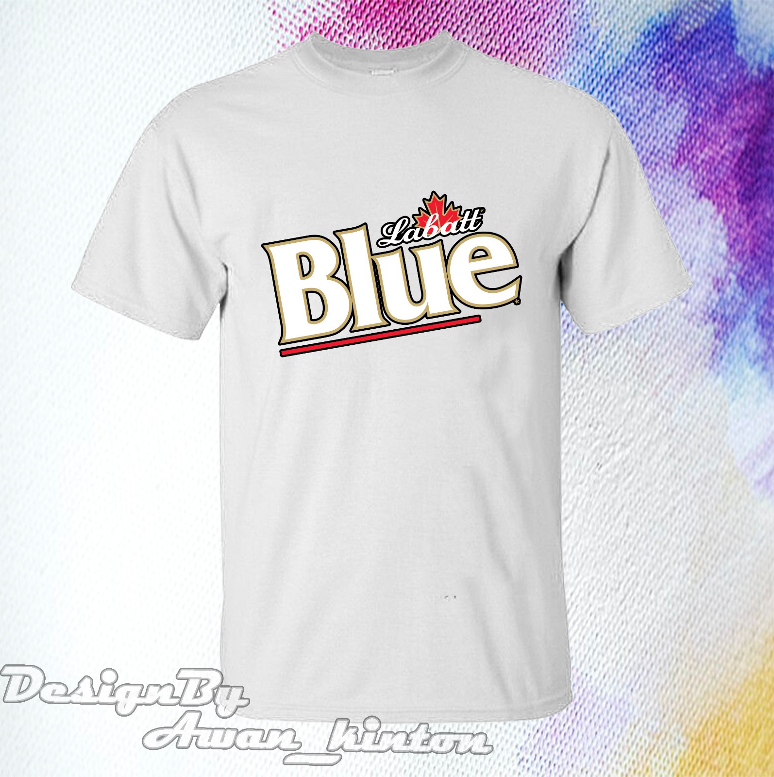 Clothing LABATT BLUE LIGHT Funny Logo TSHIRT Cotton Made In USA gallery