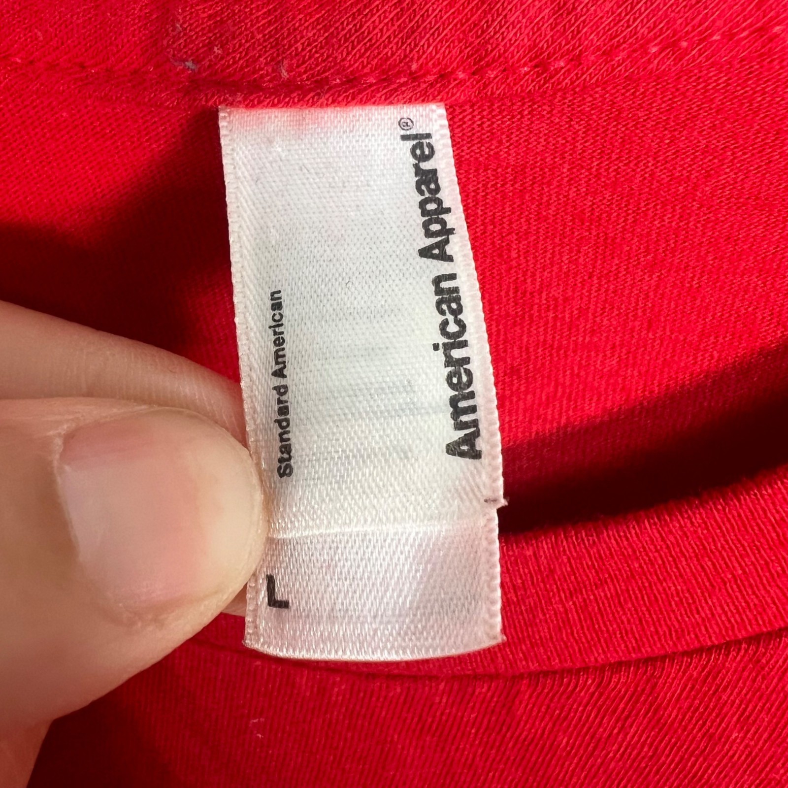Apple Red iPod Touch Employee Long Sleeve Shirt Size Large gallery