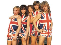 Def Leppard Logo British Flag Union Jack Men’s T Shirt Rock Band Merch