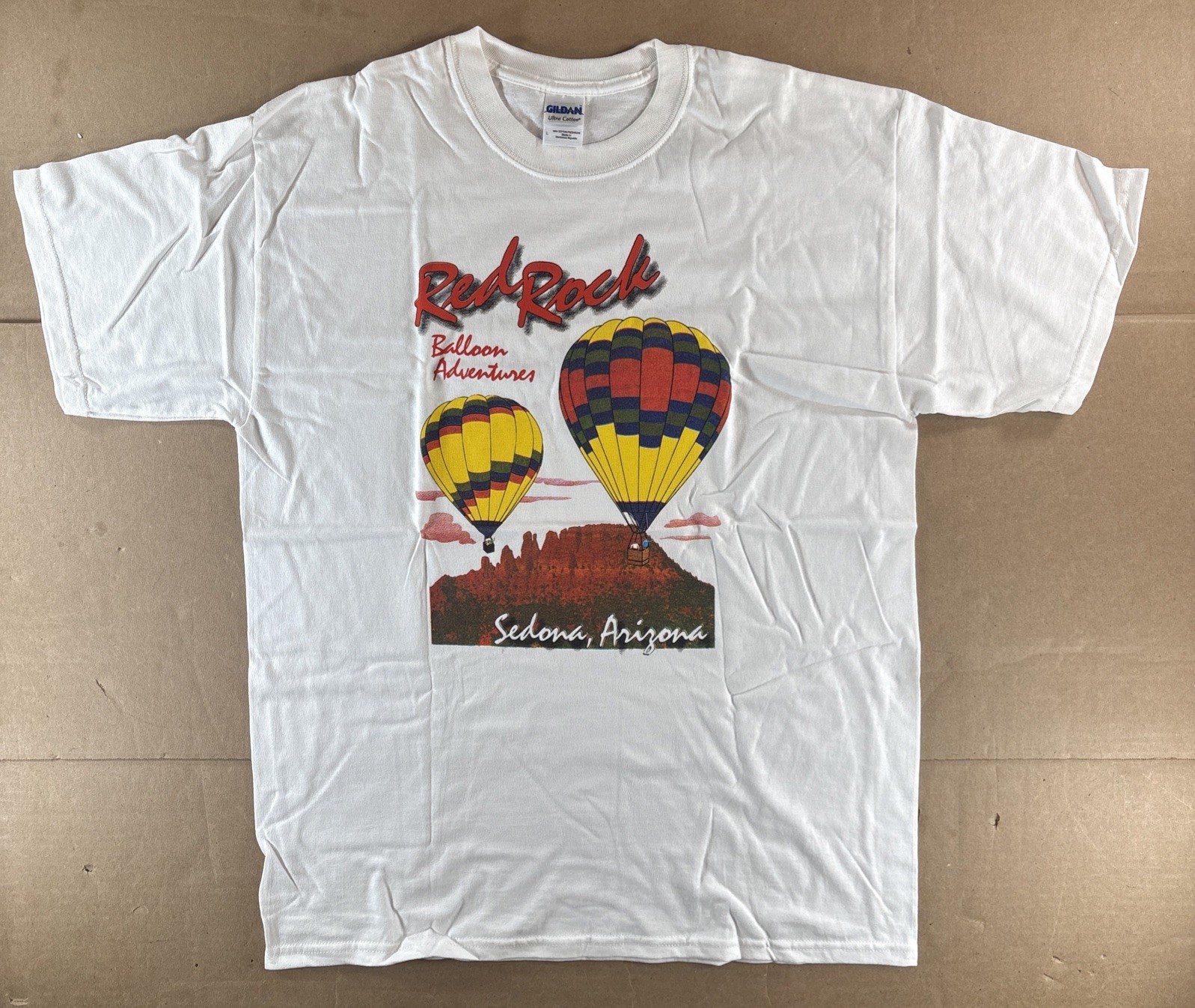 Red Rock Balloon Adventures Sedona AZ T shirt L Gildan Been There Done That 9G53 gallery
