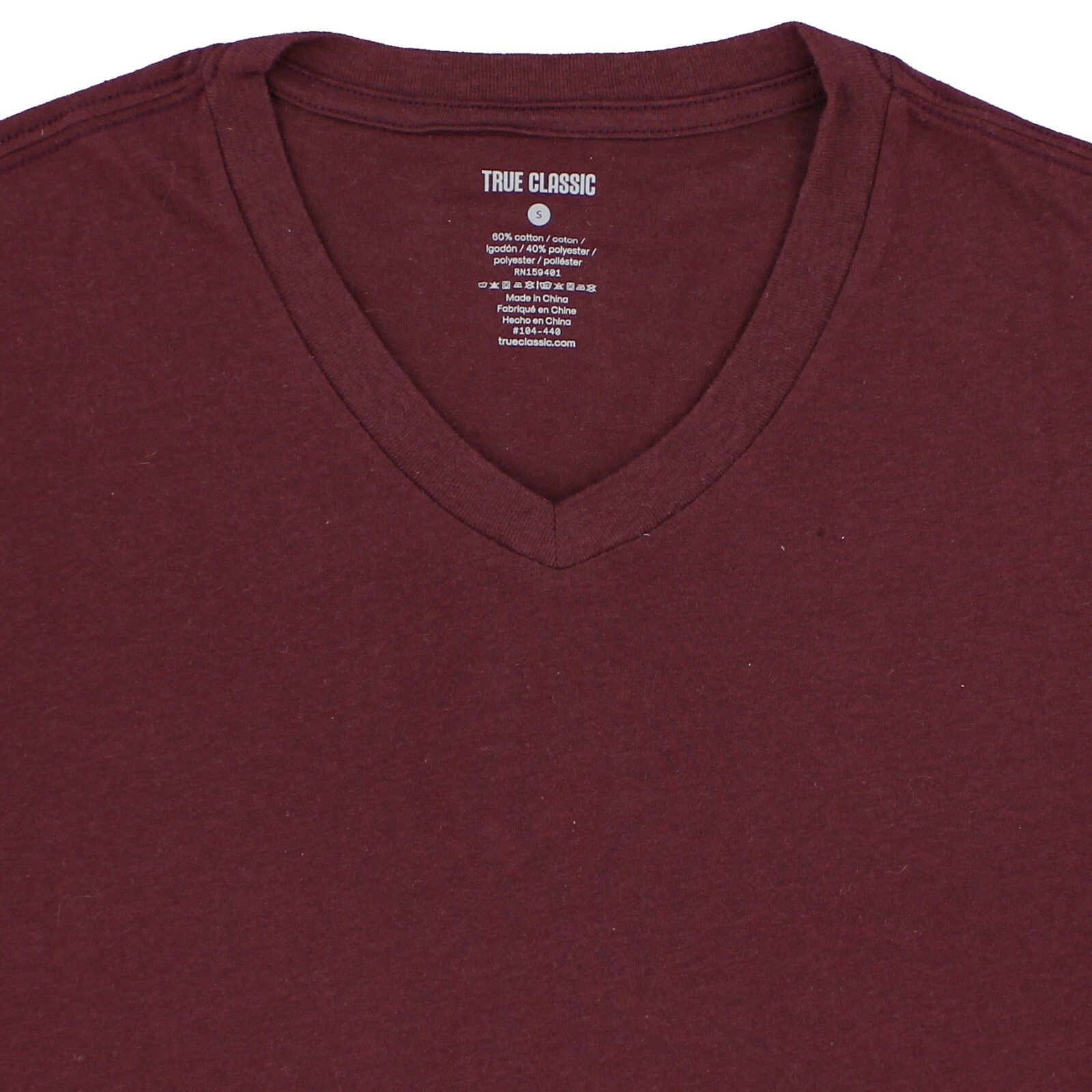 True Classic Men's V-Neck Shirt Short Sleeve Ultra Soft Tagless Cotton Tee gallery