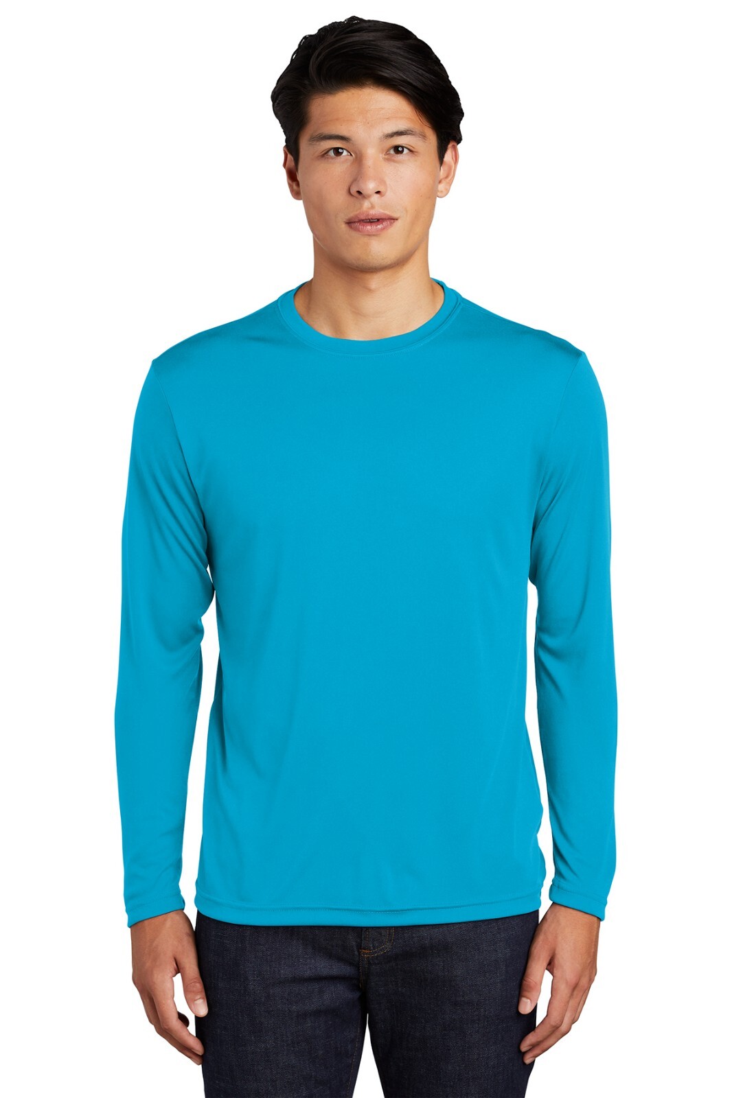 MEN'S MOISTURE WICKING Dri fit Long Sleeve SPORT-TEK T-shirt ST350LS gallery