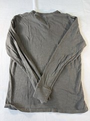 Faherty Henley Shirt Mens Large Gray Cotton Long Sleeve Soft Stretch Tee