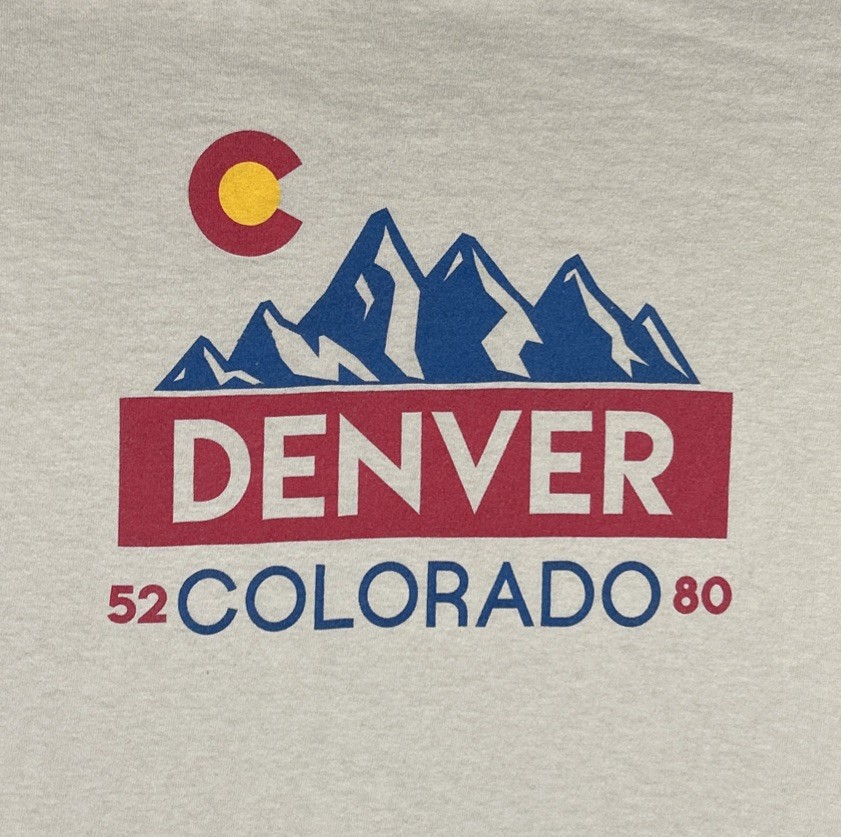 Denver Colorado 5280 Mens T-Shirt Size XL Off-White Short Sleeve gallery