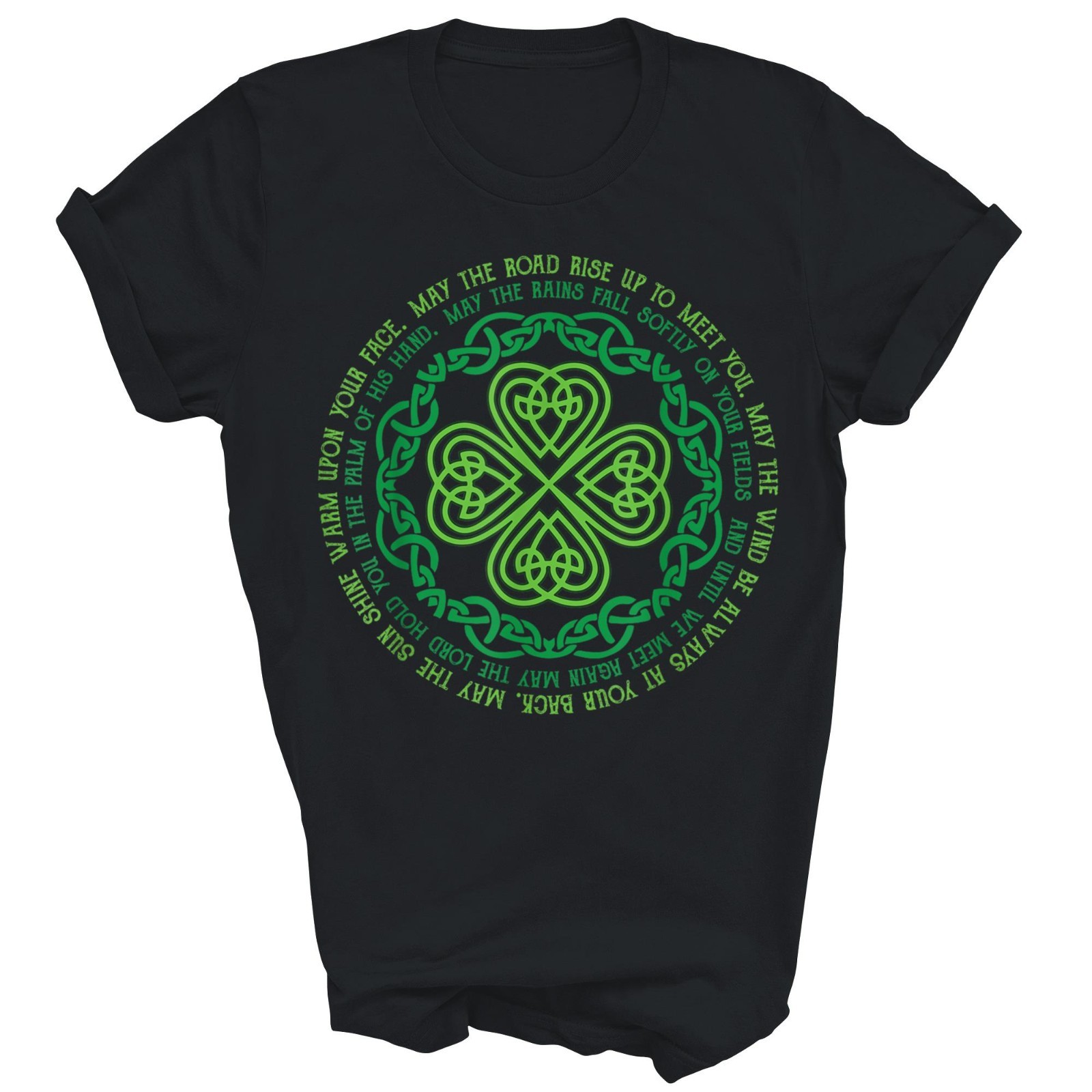 Irish Blessing Celtic Knot 4 Leaf Clover Luck Unisex Shirt Gift gallery
