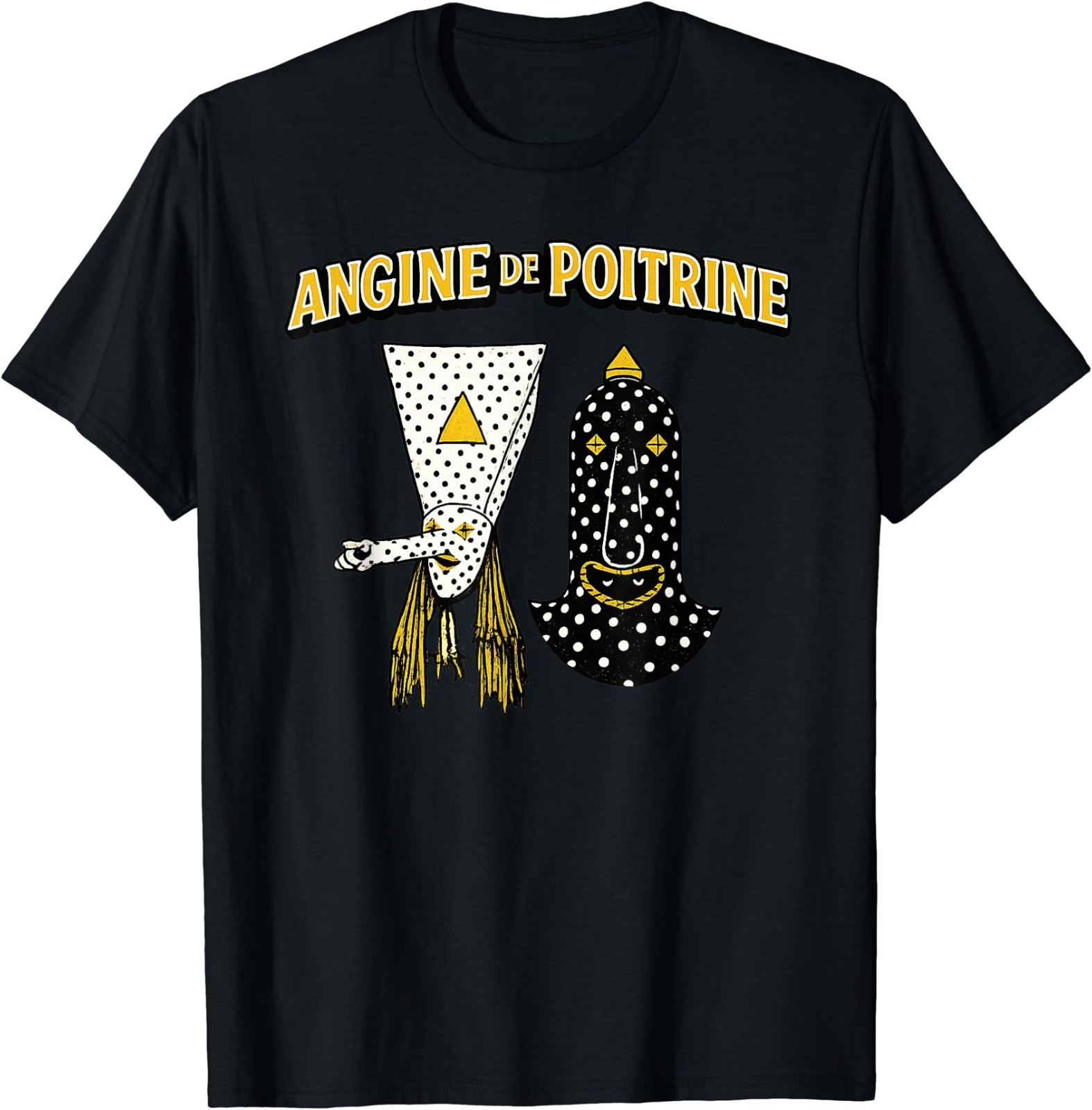 Angine De Poitrine Band Tee Vintage Music Fans Masked T-Shirt gallery