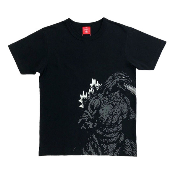Godzilla | OJICO Collaboration T-shirt “Radiation Heat Ray” Black TOHO Japan New