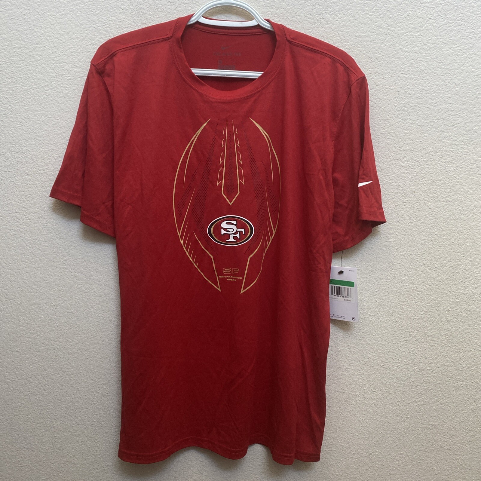 NEW Nike Mens Red 49s XL T-Shirt Short Sleeve Crew Neck NFL NWT $35 XL gallery