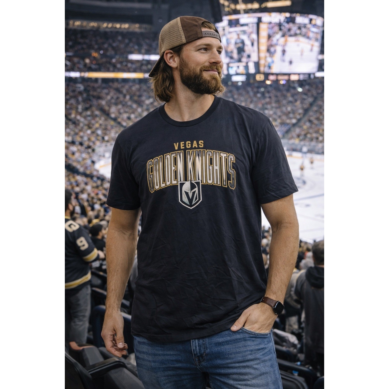 Vegas Golden Knights T Shirt Mens XL Fanatics NHL Hockey Graphic Tee Black gallery