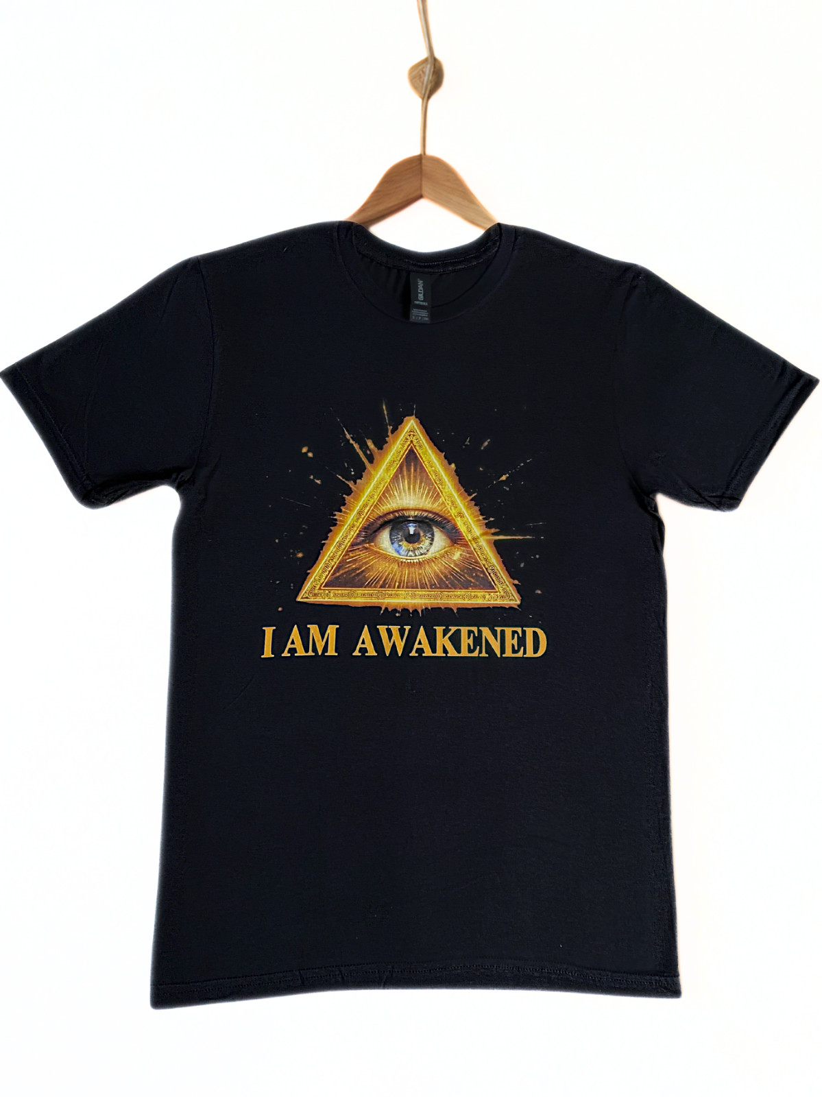 DTF Custom Made - I AM AWAKENED Short Sleeve T-Shirt - Black SML gallery