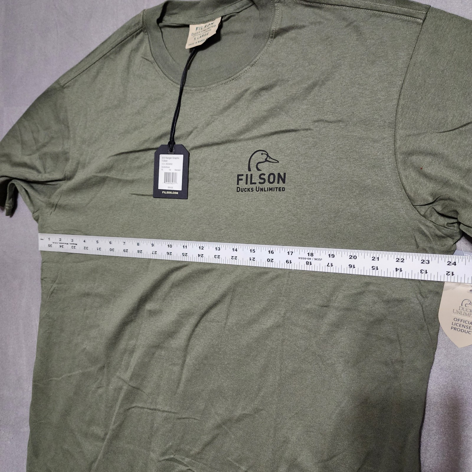 Filson X Ducks Unlimited New Green Ducks Ranger Graphic T Shirt Men's XL New gallery