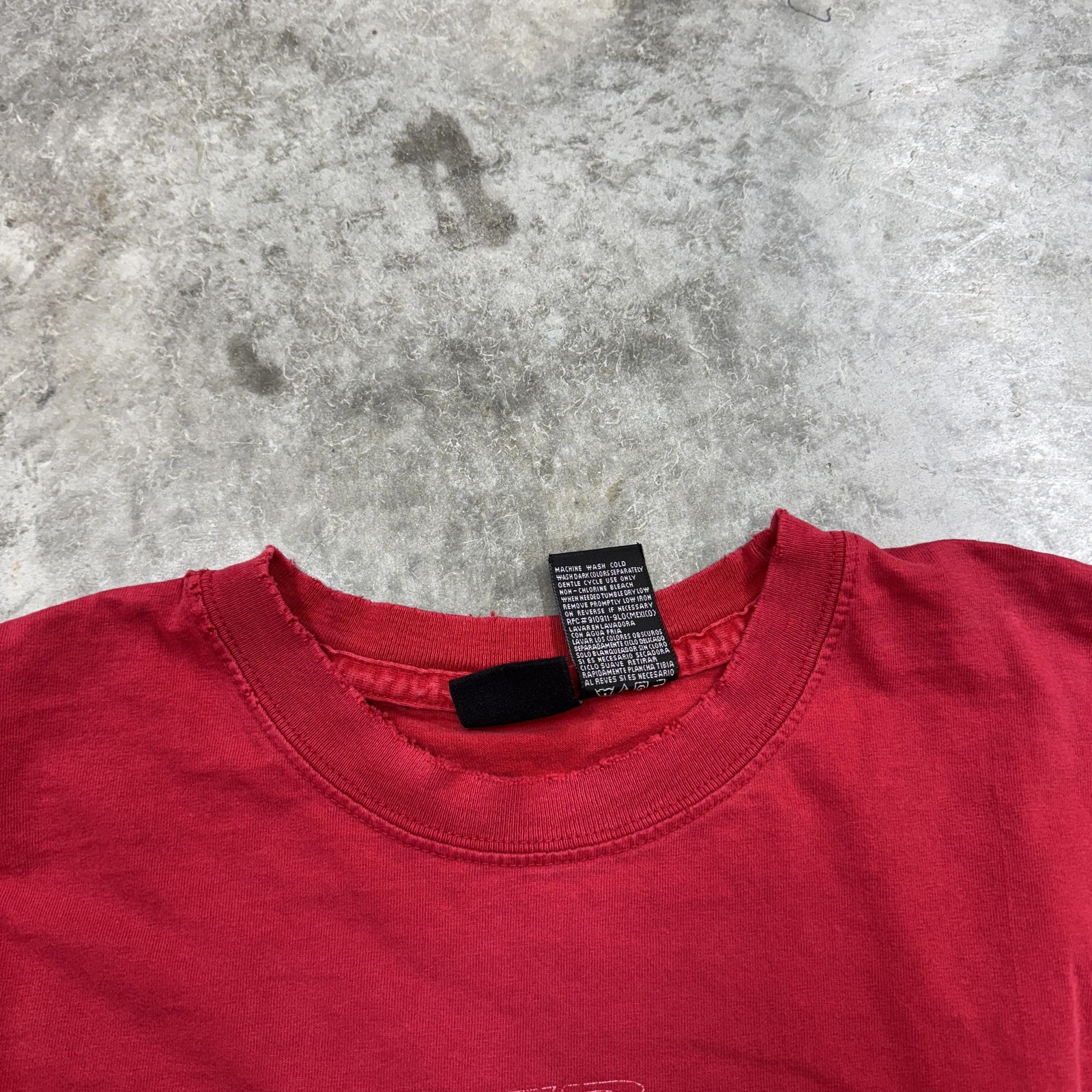 Starter Shirt Mens Medium Red Long Sleeve Athletic Graphic Logo Vintage Style gallery