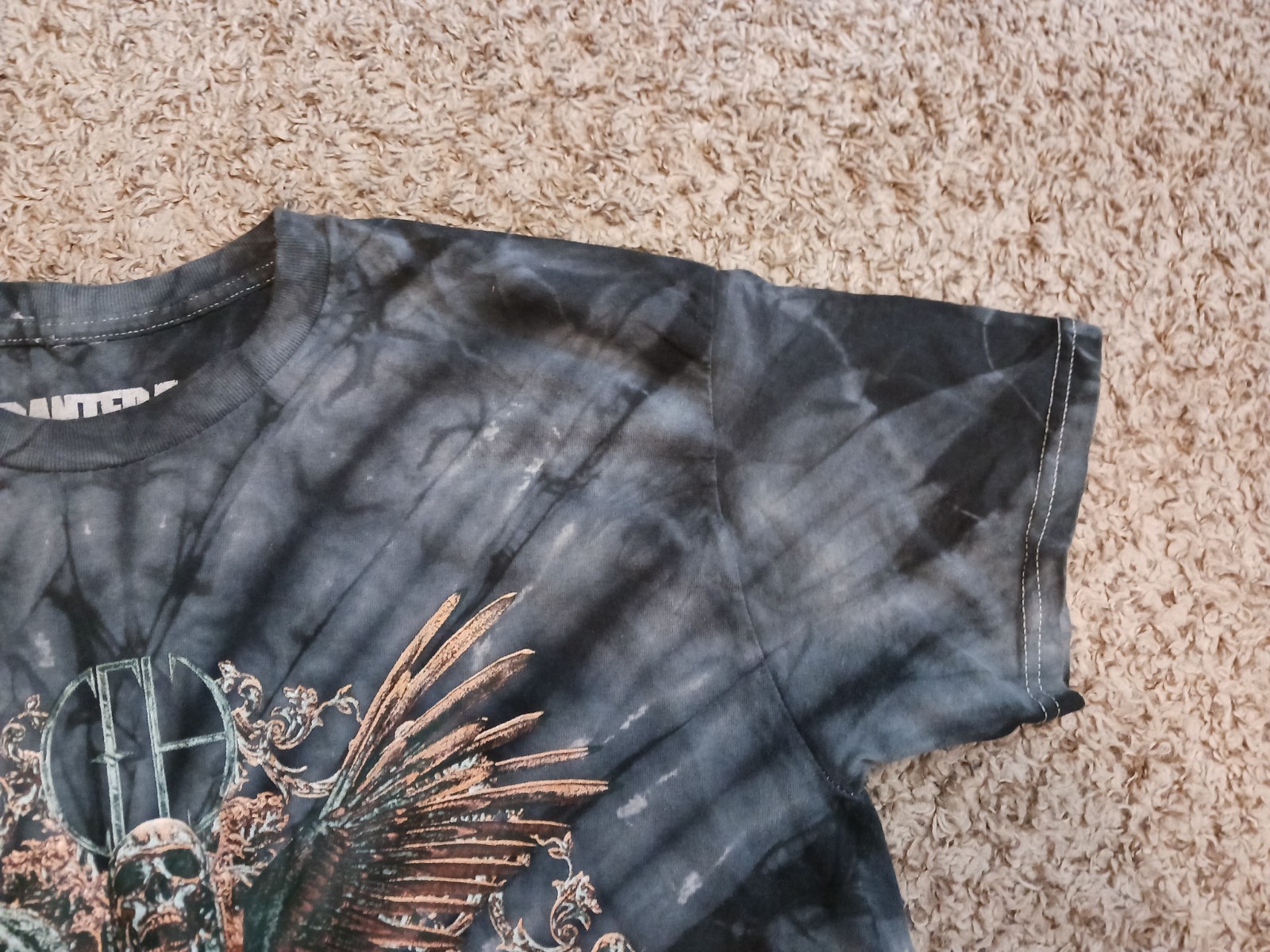 Pantera Cowboys From Hell World Tour T-Shirt Size Large 2023 Gray Tie Dye gallery