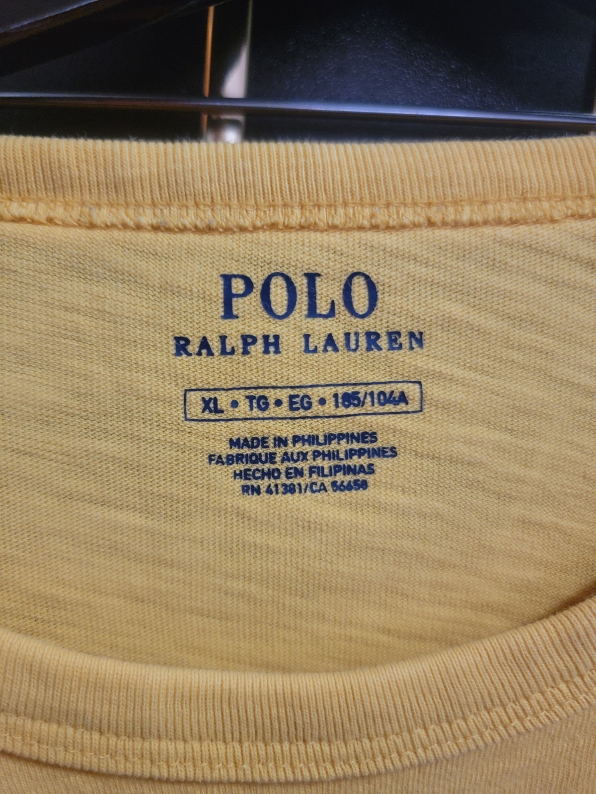 Ralph Lauren Polo Athl. Div. XL Yellow Short Sleeve Shirt gallery