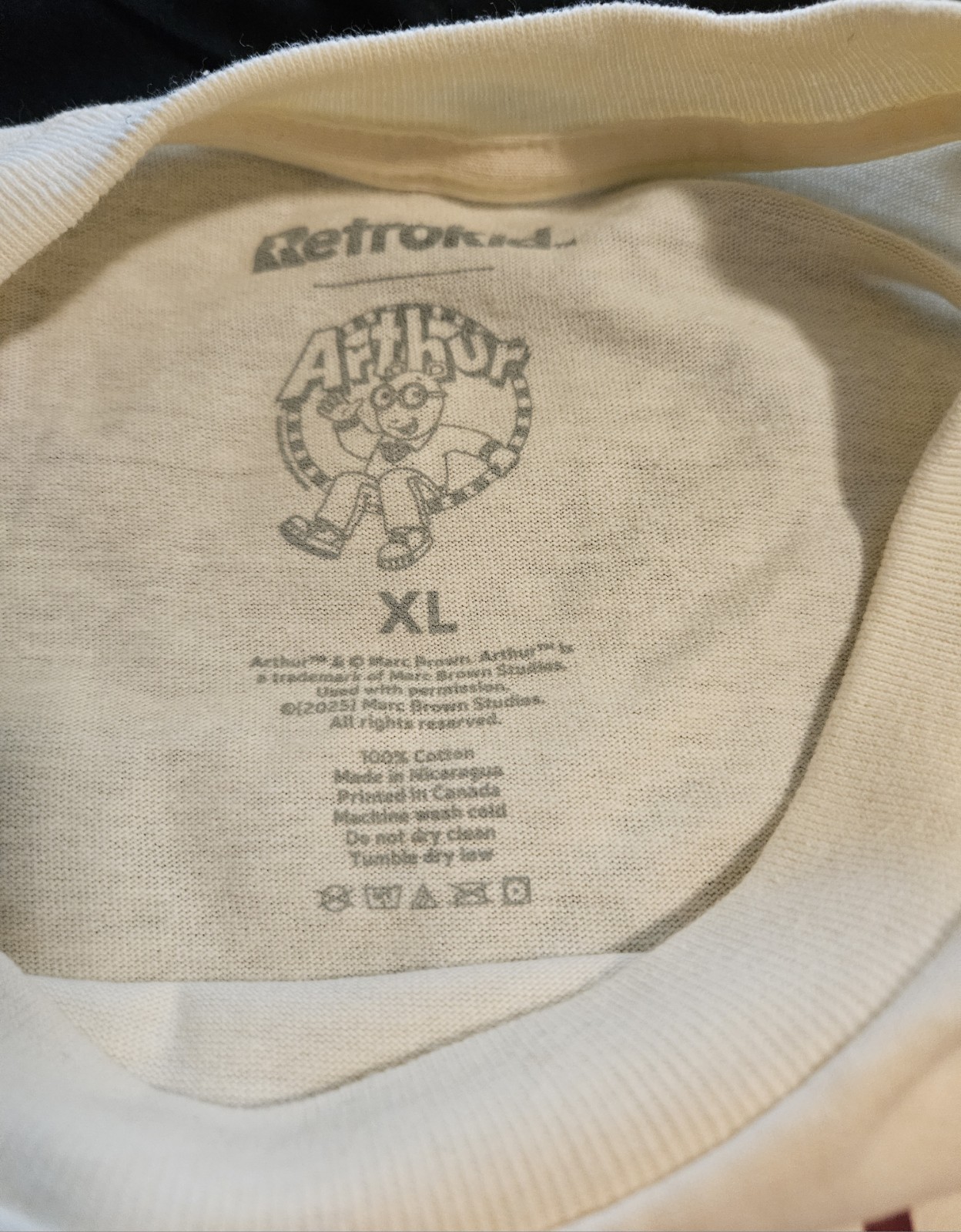 Retrokid Arthur Elwood City County Club Cream Graphic Print T-Shirt Size XL NWOT gallery