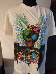 Graphic Tee Boombox Spray Can And Power Fist Clearance Sale