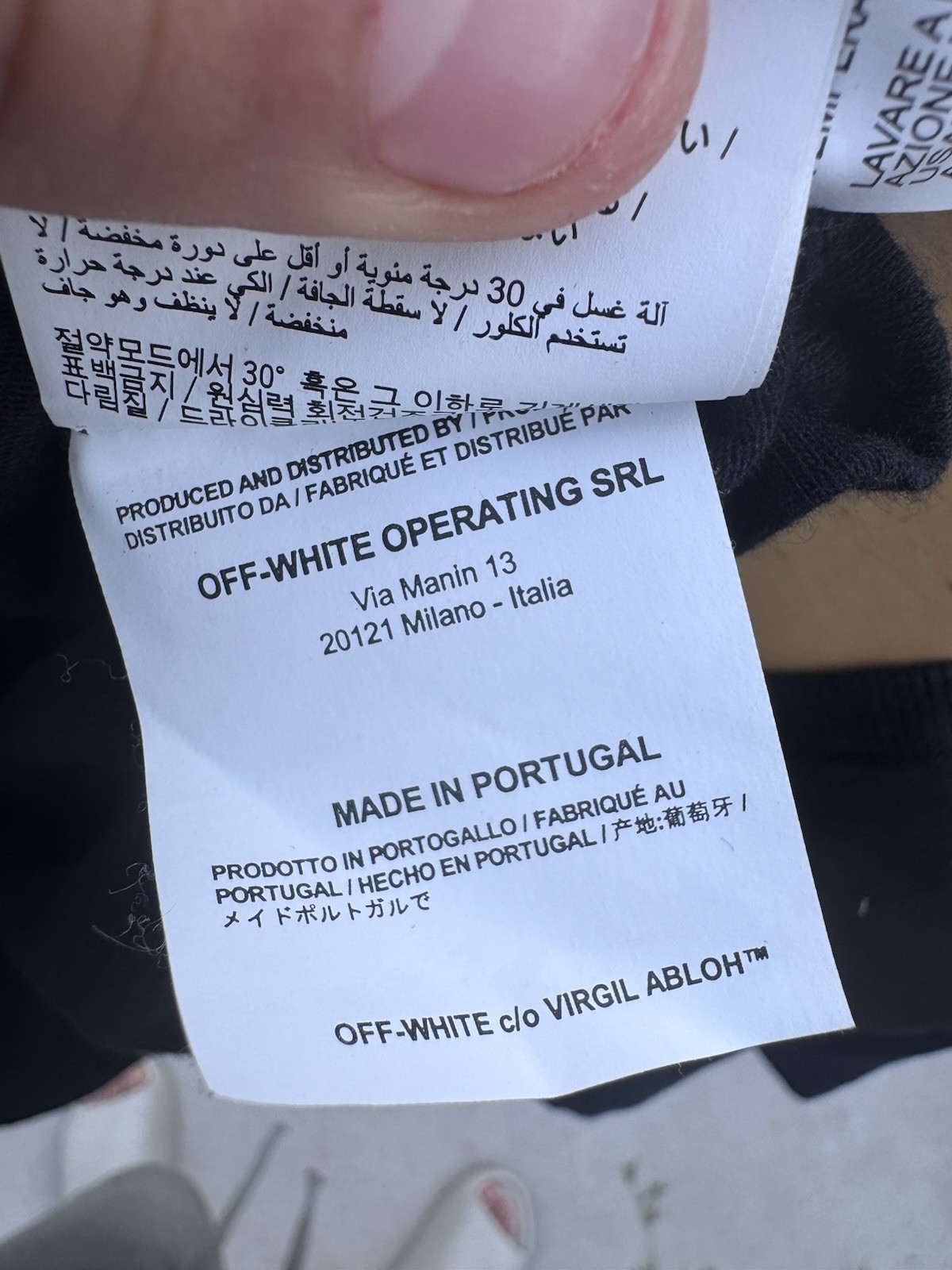 Off-White Mariana De Silva T Shirt Men Size M Black gallery