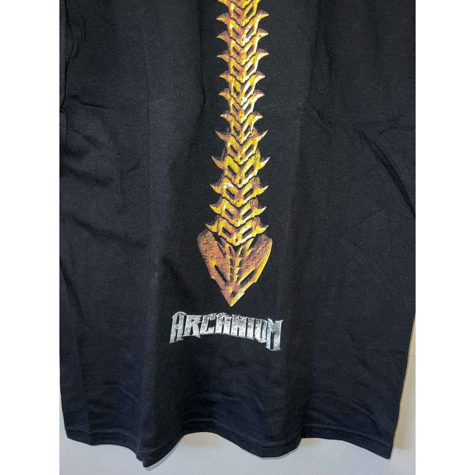 2009 Arcanium Metal Concert Tour Graphic Black Shirt 2000s S Small Y2K gallery