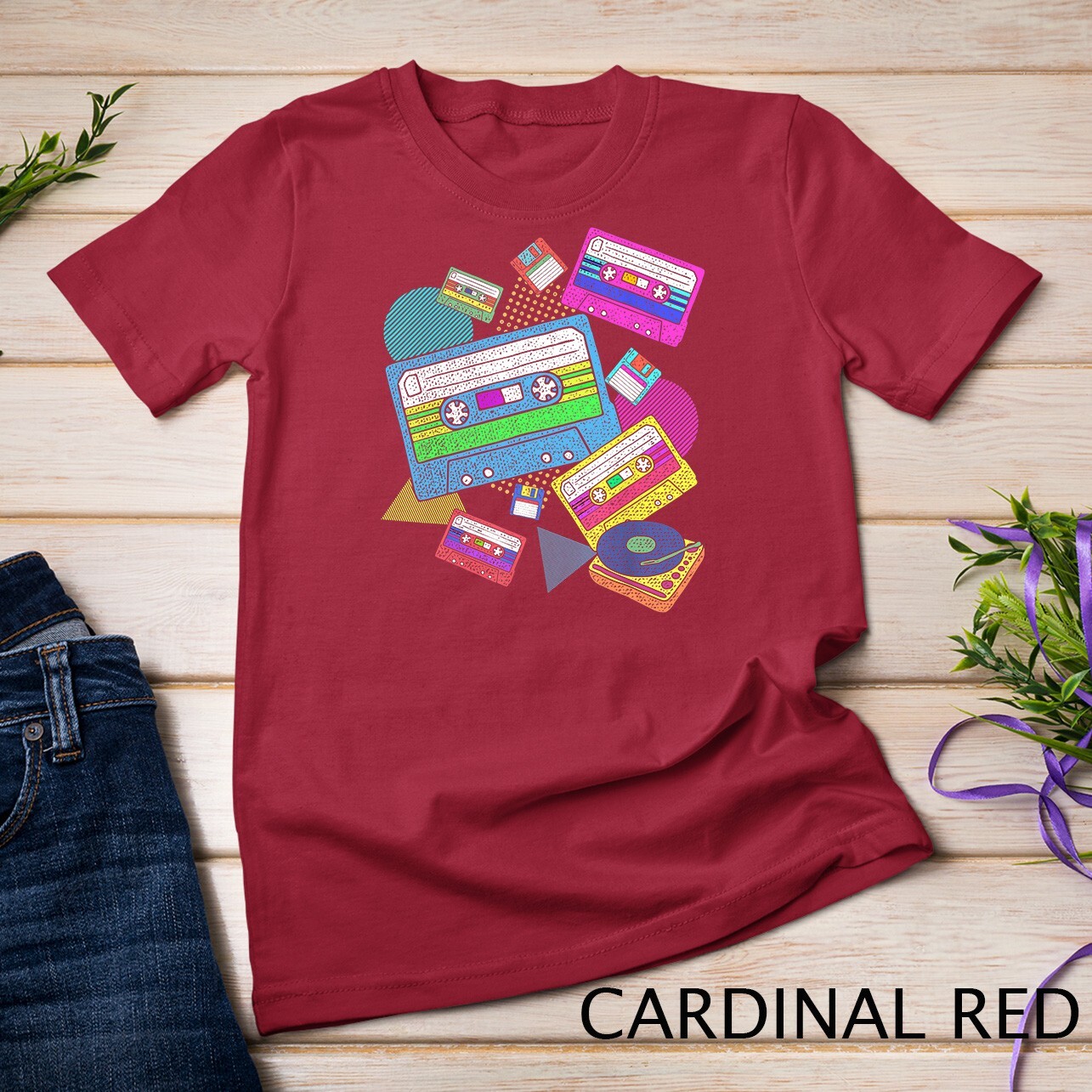 Eighties Theme Party Retro 80s Music Cassette 80s T-Shirt Unisex T-shirt gallery