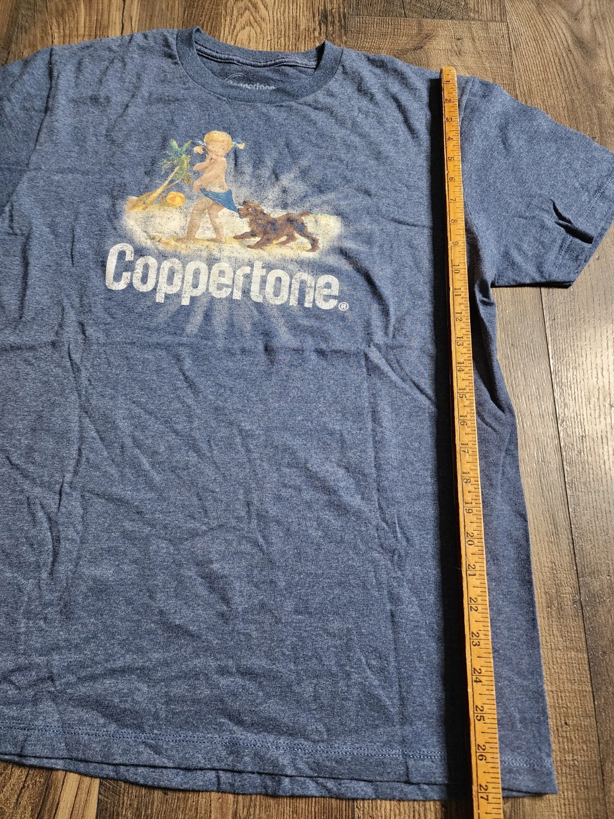 Mens L Coppertone Baby Sunscreen Logo T Shirt USA Made gallery