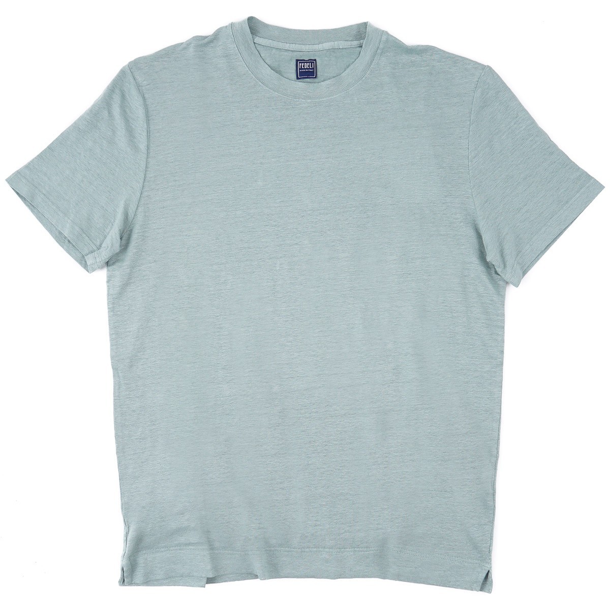 Fedeli Slim-Fit Sage Green Lightweight Stretch Linen T-Shirt XXL (Eu 56) NWT Tee gallery
