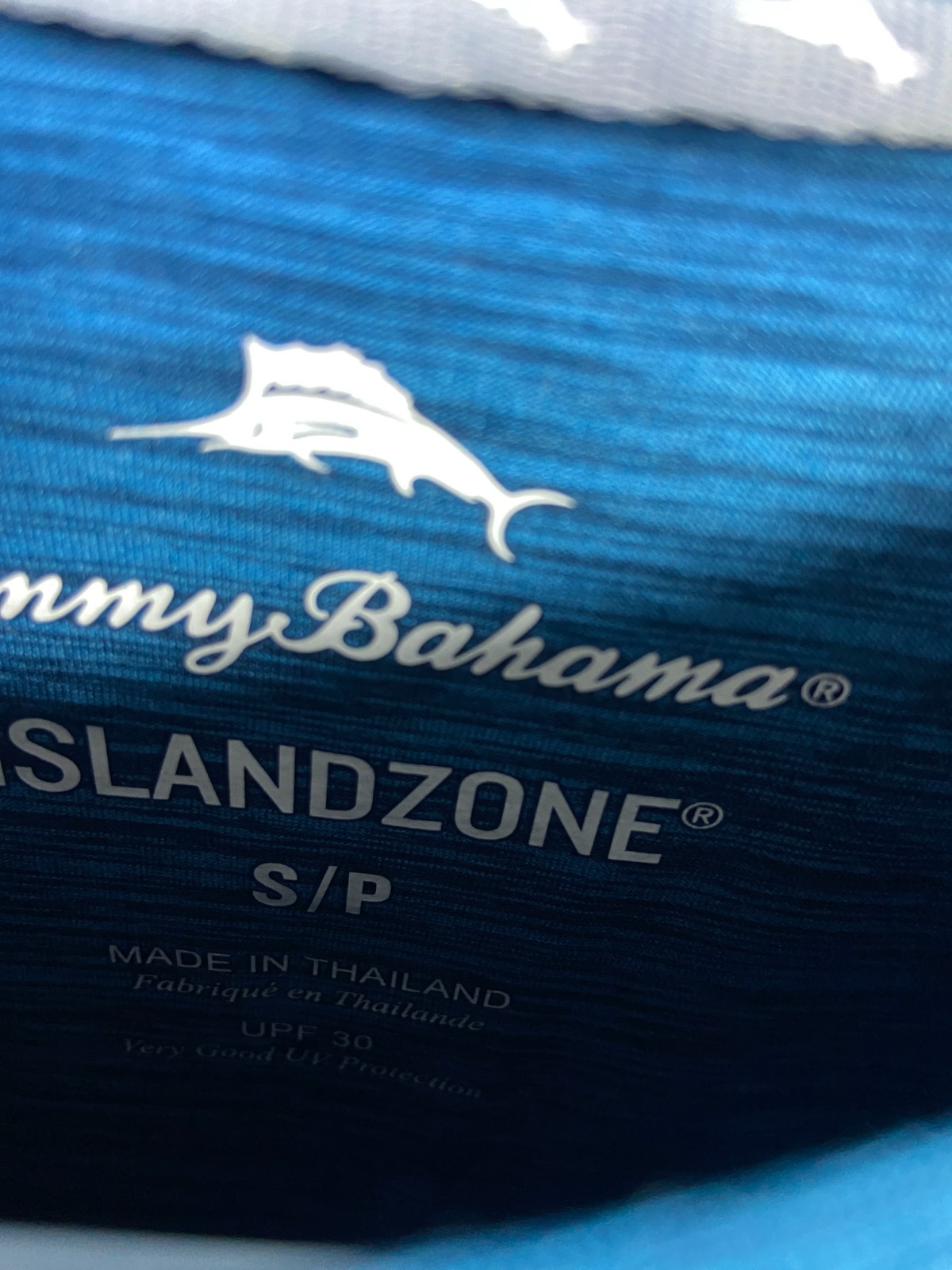 NEW $84.50 Tommy Bahama Men's Island Zone Delray Crew Mambo Blue UPF 30 UV NWT S gallery