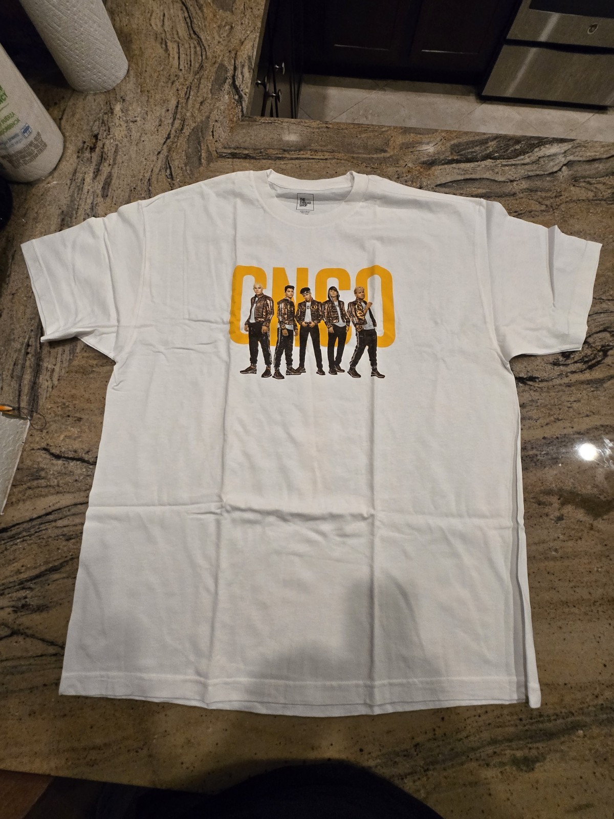 The Thread Shop CNCO World Tour White Cotton Graphic Print Men’s 2X T-Shirt