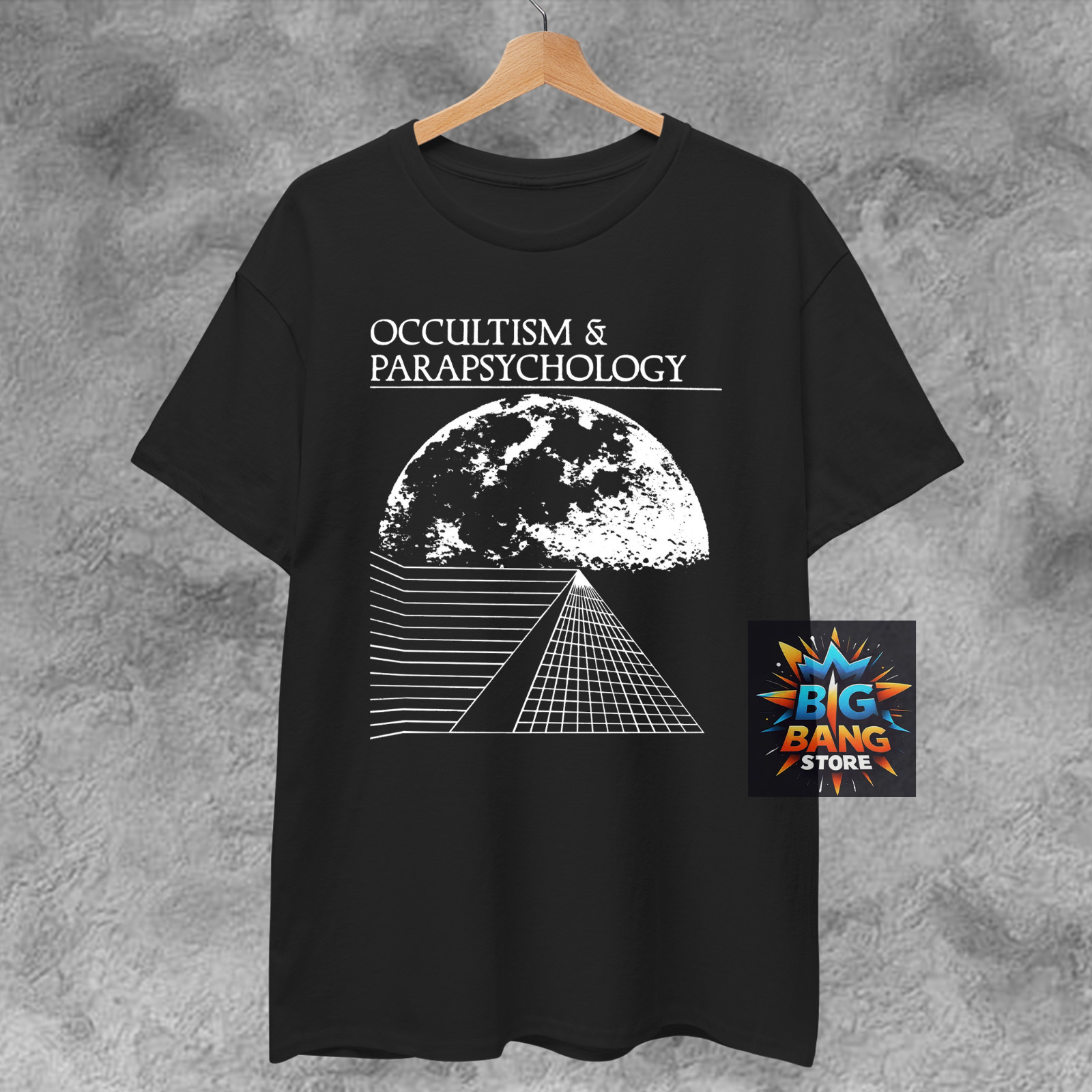 OCCULTISM and PARAPSYCHOLOGY T-Shirt, weird cult surreal avant garde horror goth gallery