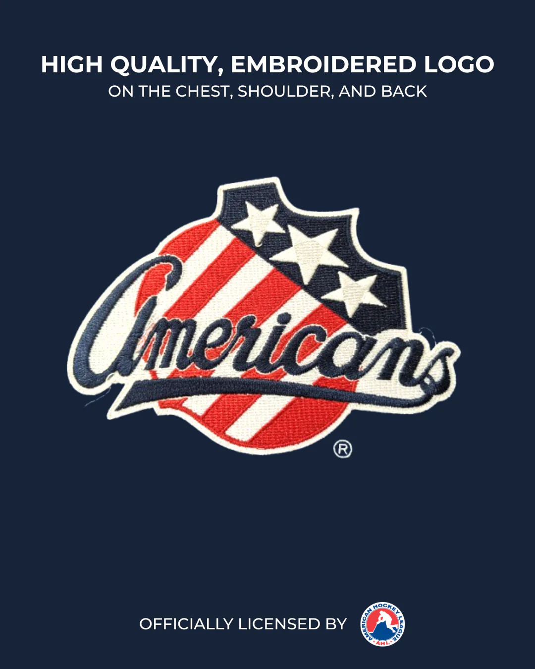 Rochester Americans AHL Hockey Embroidered Lace Hoodie gallery