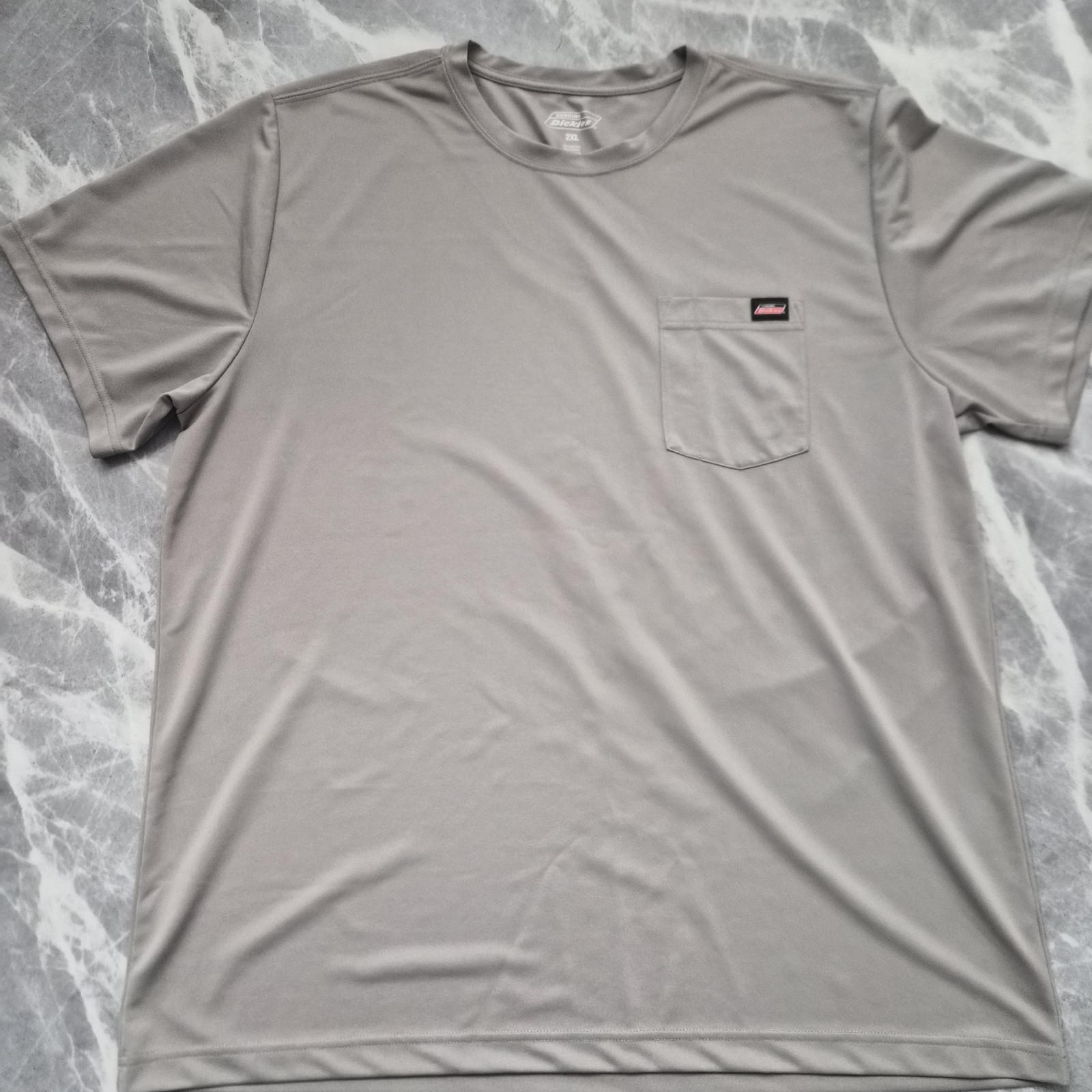 Dickies Genuine Gray Polyester Men's Pocket Crew Neck T-Shirt 2XL gallery
