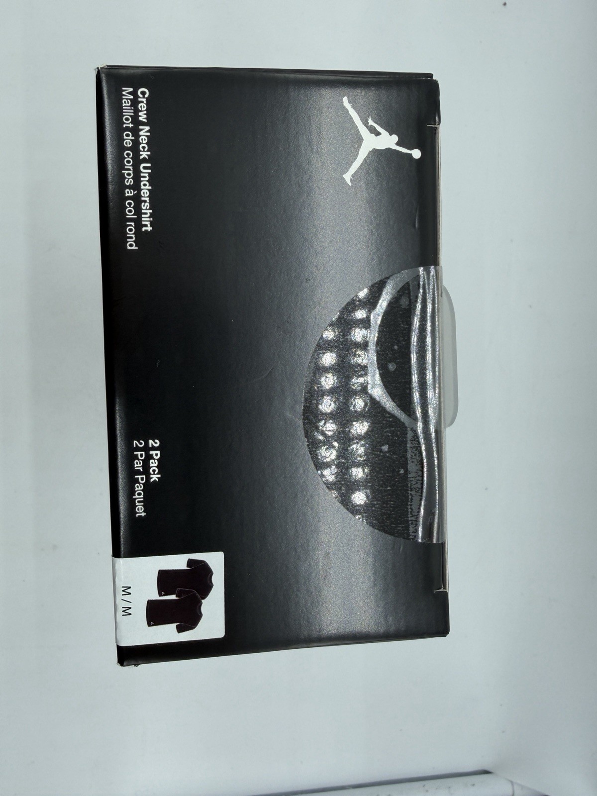 NEW 2 PACK NIKE JORDAN FLIGHT MENS COTTON STRETCH CREW NECK UNDERSHIRT MEDIUM BK gallery