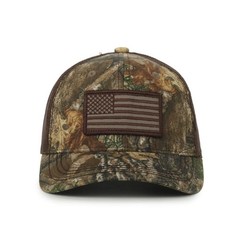 Realtree Patriotic Trucker Hat, Structured Baseball Hat, American Flag Patch,…