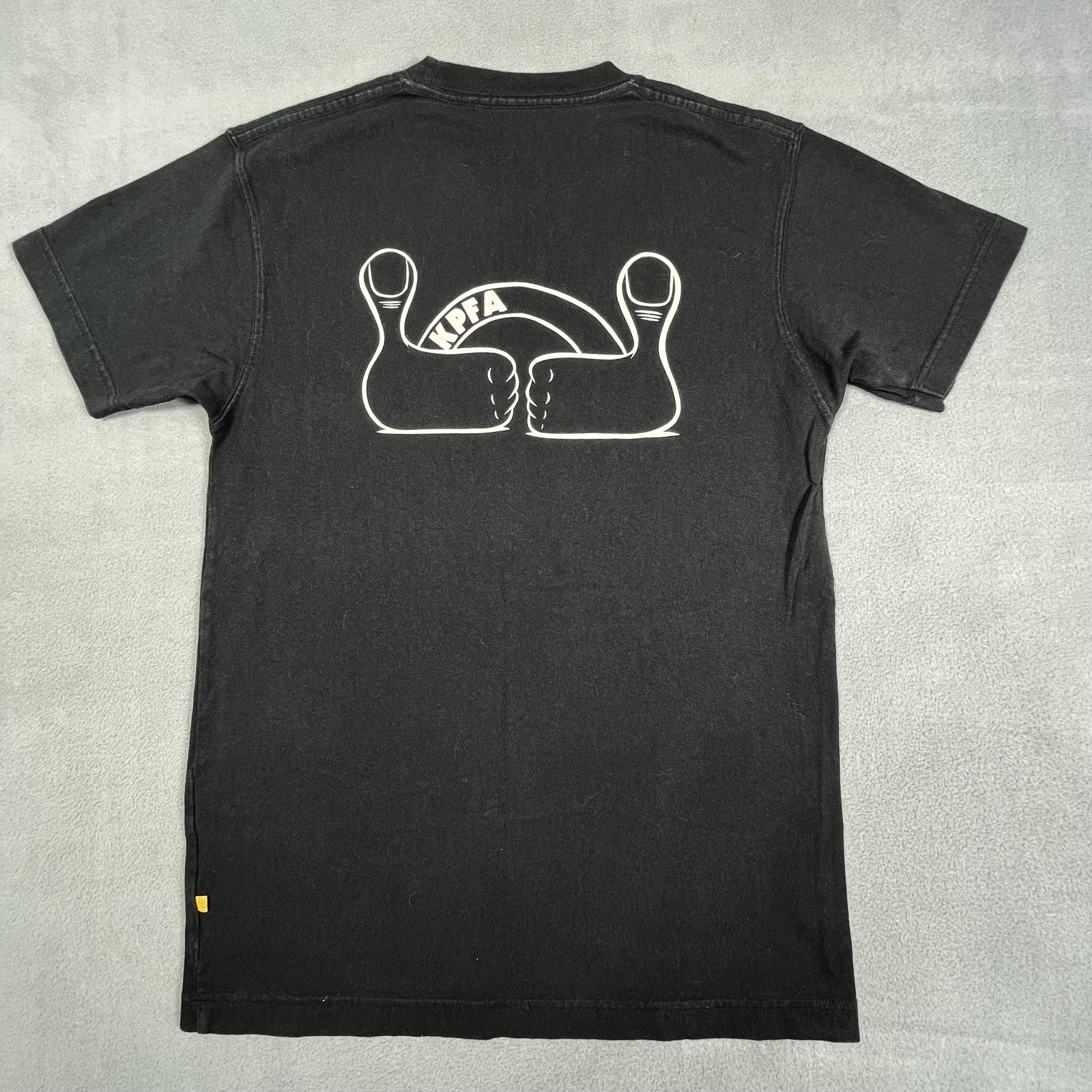 Uniqlo SPRZ NY Barry McGee Shirt Mens XS Black DFW KPFA Graphic Tee Art gallery