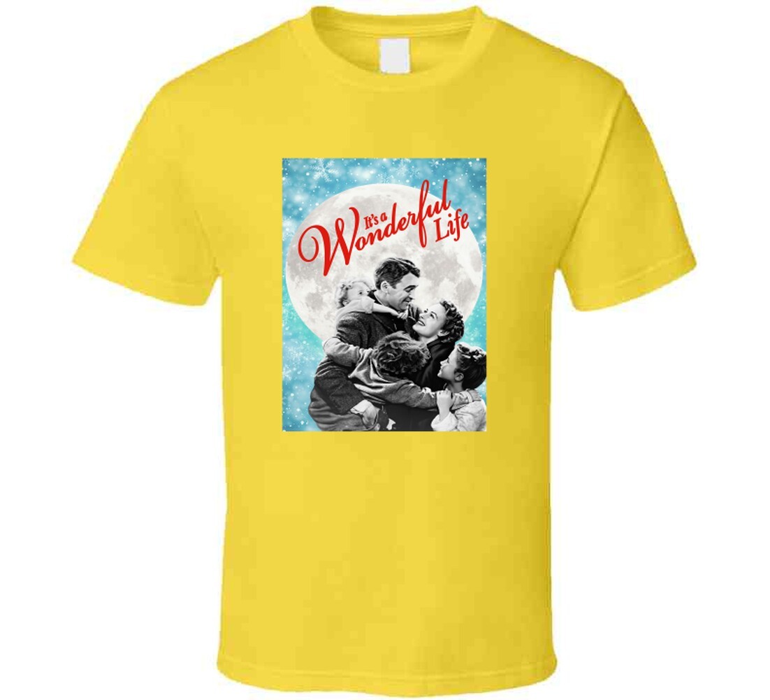 It's A Wonderful Life Tee Classic Holiday Movie T Shirt gallery