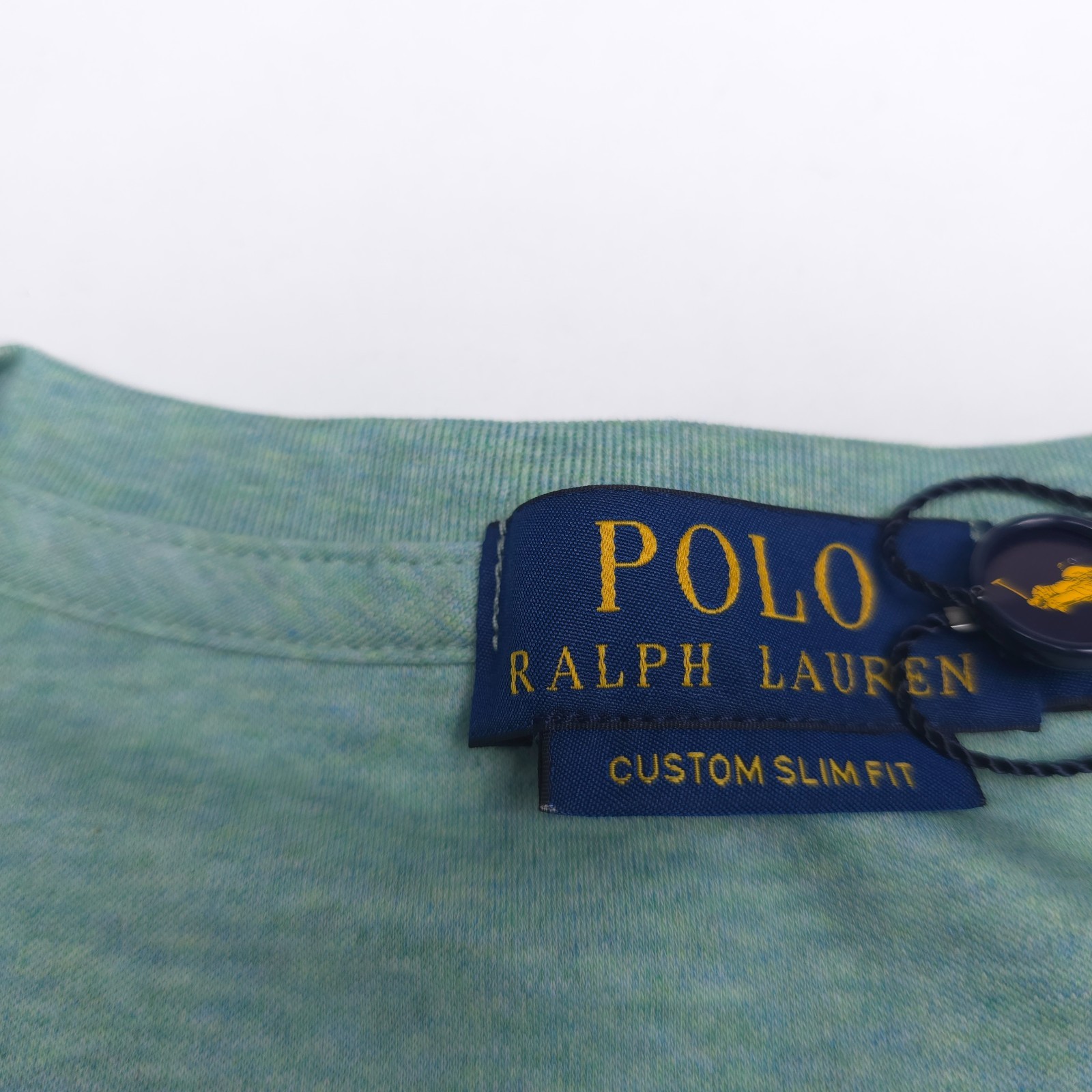 Polo Ralph Lauren Soft Cotton T-Shirt Mens 2XL XXL Custom Slim Celadon Heather gallery