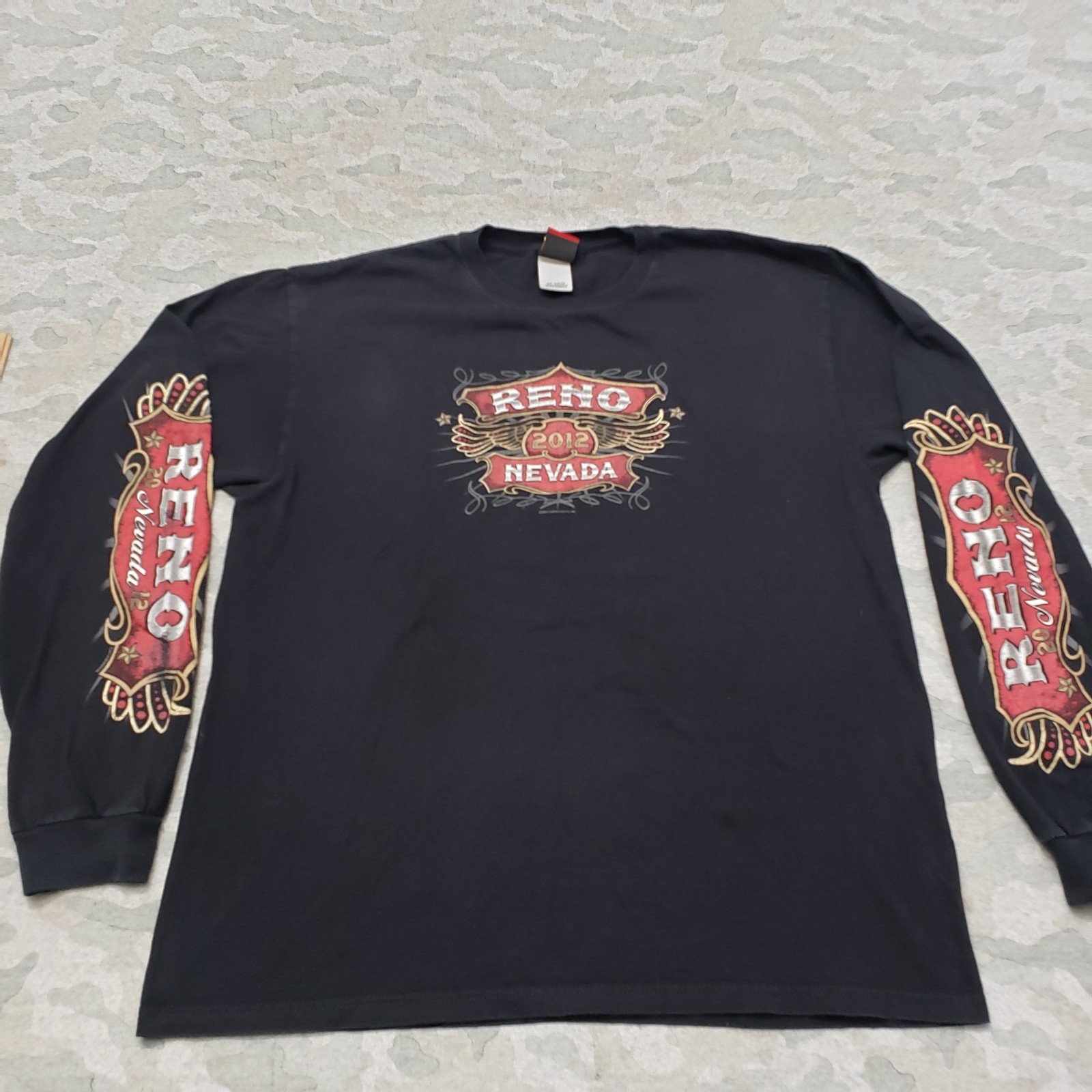 Hot Leather Shirt Mens XL Black Pullover Long Sleeve