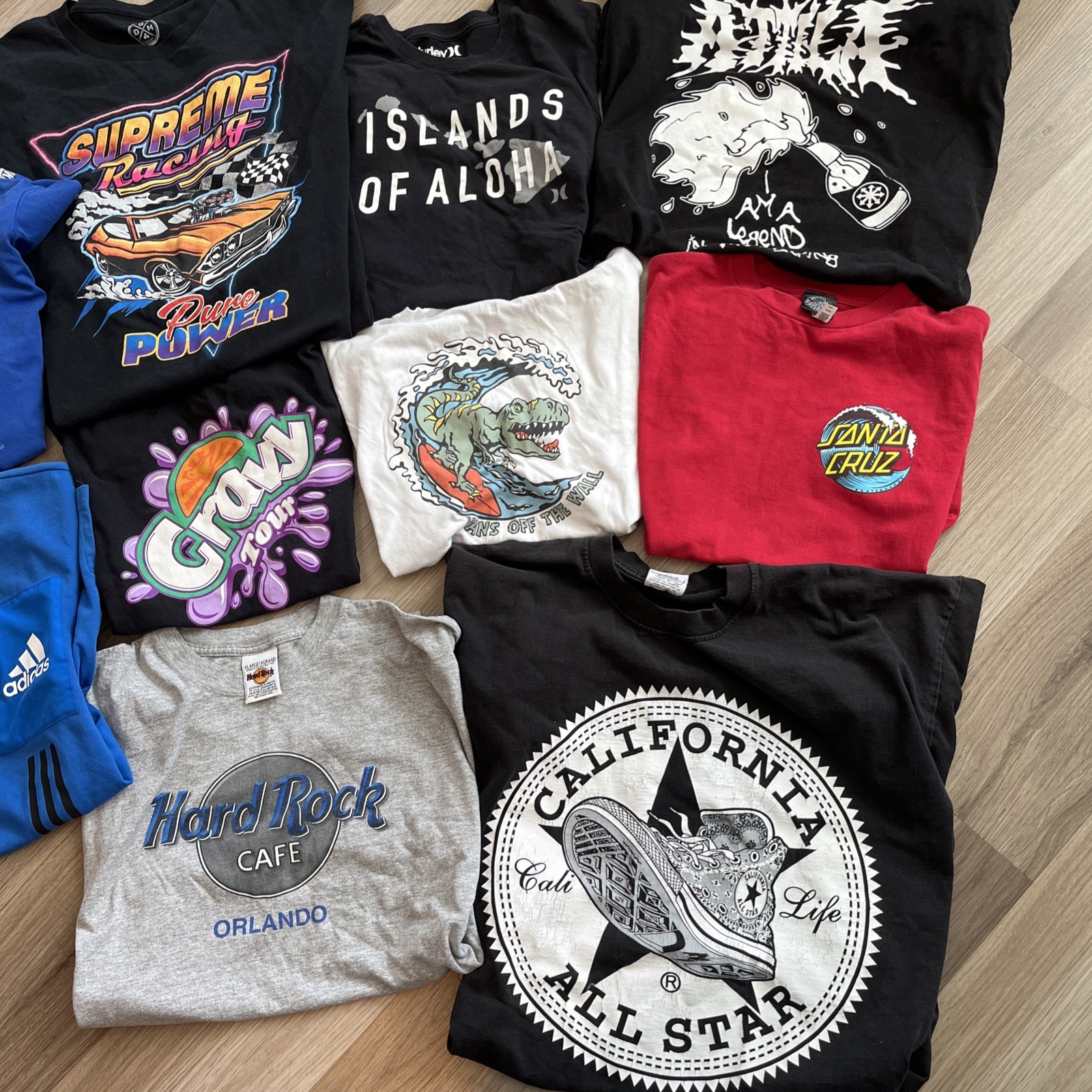 Lot Of 10 Y2K Skate Band Music Streetwear T Shirt Lot Graphic Print Multi Color gallery