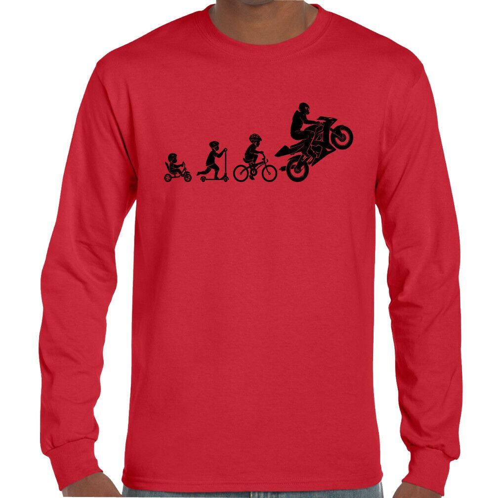 Motorbike Evolution - Mens Funny Superbike T-Shirt Motorcycle Sports Bike Biker gallery