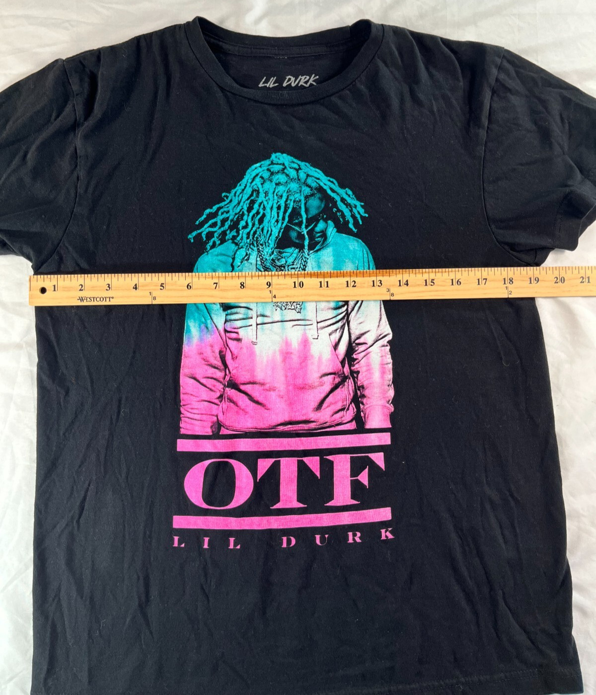 Lil Durk T Shirt Size Medium OTF Rap Graphic Black Hip Hop Graphic Tee gallery