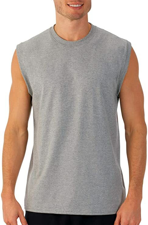 Fruit of the Loom Men Sleeveless Muscle T-Shirt S-4XL, 3 Colors - Fast Free S&H gallery