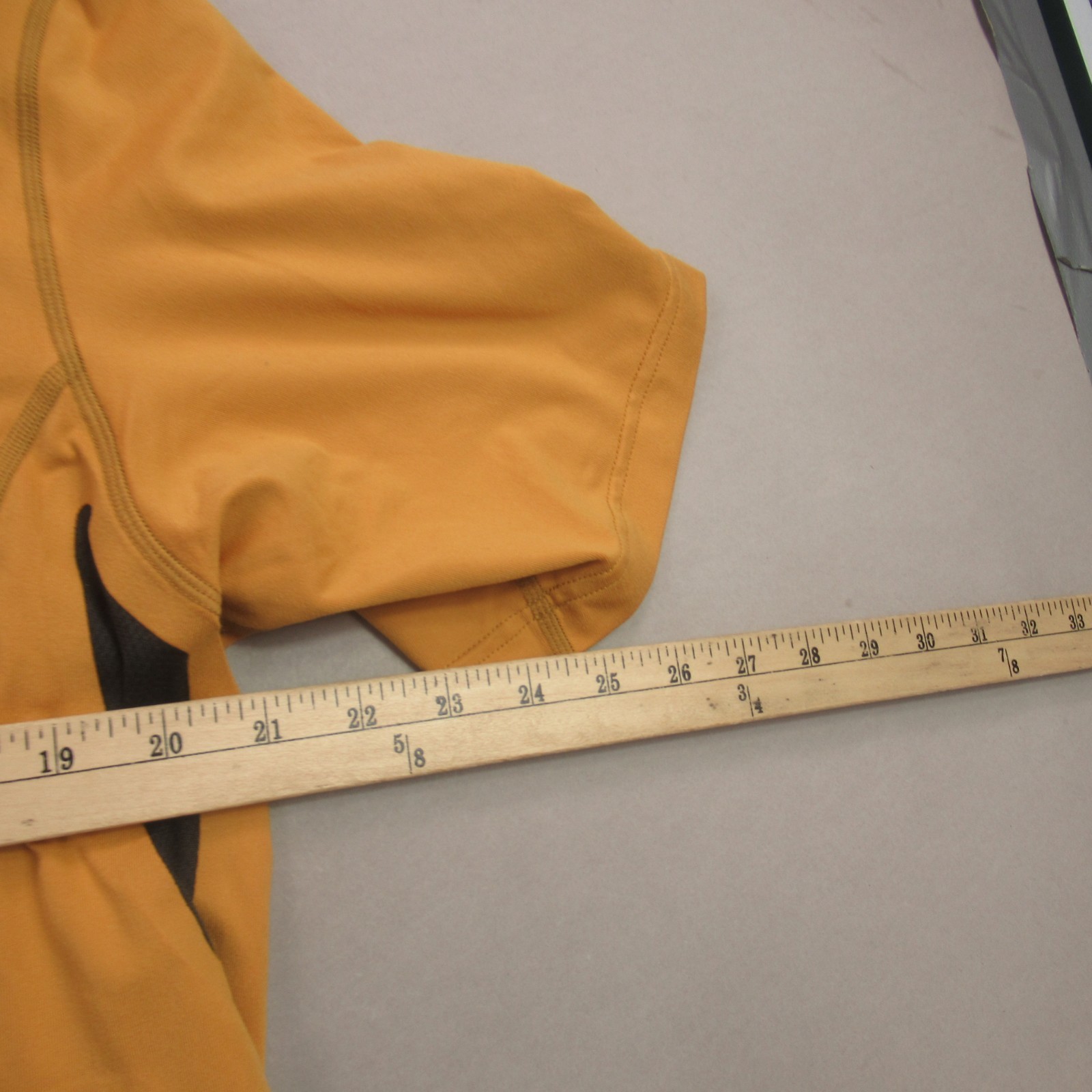 REI Shirt Mens Large Short Sleeve Crew Neck 1/4 Zip Lightweight Casual Yellow gallery